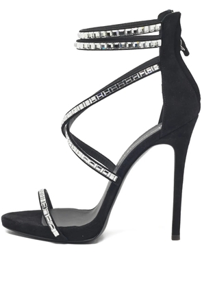 Giuseppe Zanotti crystal-embellished ankle-straps sandals - Black