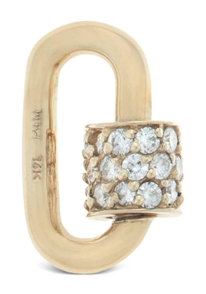 Marla Aaron 14K yellow gold Chubby Babylock diamond pendant