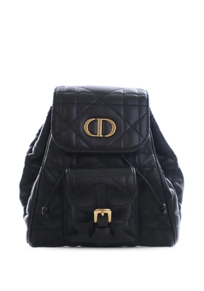 Christian Dior Pre-Owned 2024 Small Lambskin Macrocannage Caro backpack - Black