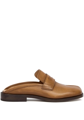 Maison Margiela Tabi City leather mules - Neutrals