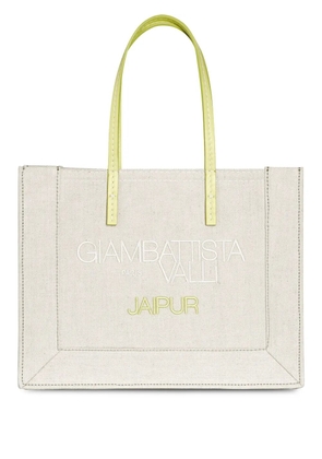 Giambattista Valli leather tote bag - White