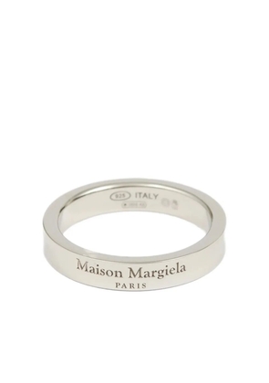 Maison Margiela engraved-logo band ring - Silver