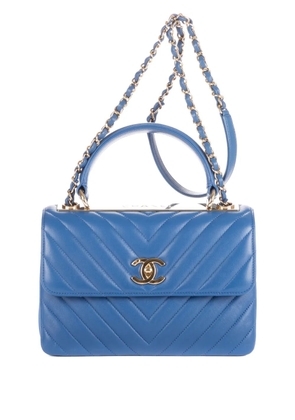 CHANEL Pre-Owned Trendy chevron-quilted shoulder bag - Blue