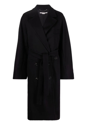 Stella McCartney belted wool coat - Black