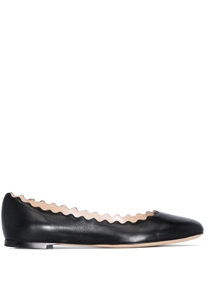 Chloé Lauren leather ballerina shoes - Black