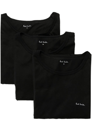 Paul Smith logo-print organic cotton T-shirt (pack of three) - Black