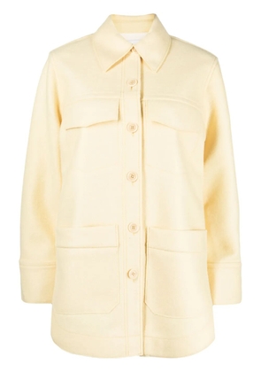 Rodebjer button-up virgin wool coat - Orange