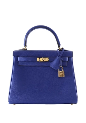 Hermès Pre-Owned 2022 Togo Kelly II Retourne 25 satchel - Blue