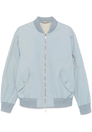 Eleventy twill bomber jacket - Blue