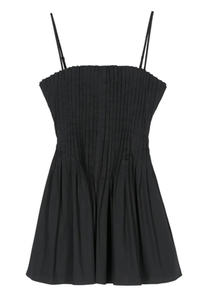 STAUD pleated mini dress - Black