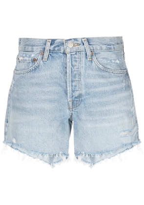AGOLDE Parker high-waisted denim shorts - Blue