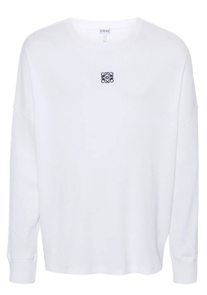 LOEWE embroidered Anagram-motif T-shirt - White