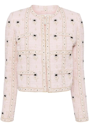 Giambattista Valli floral-jacquard jacket - Pink