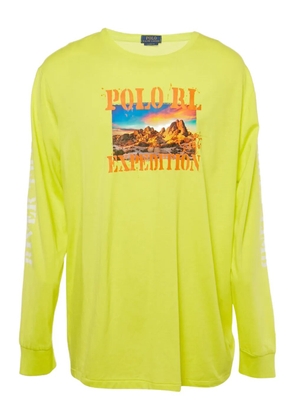 Polo Ralph Lauren graphic-print long-sleeve T-shirt - Yellow