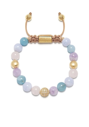 Nialaya Jewelry beaded drawstring bracelet - Purple