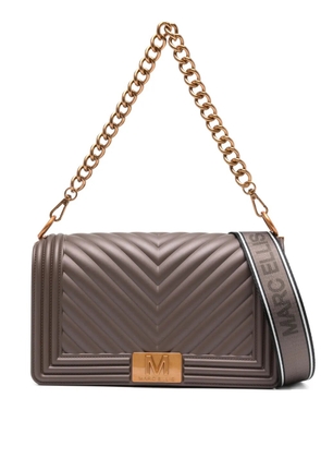 Marc Ellis chevron-pattern crossbody bag - Brown