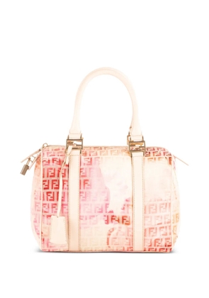 Fendi Pre-Owned small Boston floral-print tote bag - Neutrals