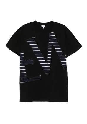 LOEWE striped-logo T-shirt - Black