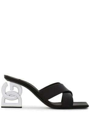 Dolce & Gabbana 75mm 3.5 patent leather sandals - Black