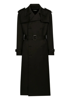 Dolce & Gabbana double-breasted trench coat - Black