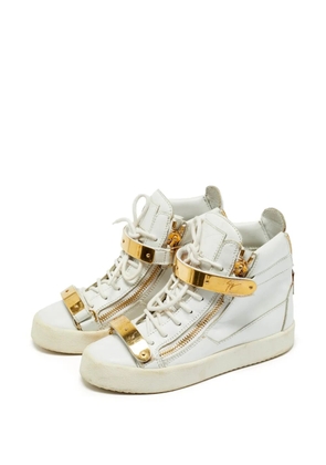 Giuseppe Zanotti Vintage Coby leather high-top sneakers - White