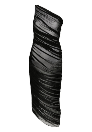 Norma Kamali Diana asymmetric one-shoulder gown - Black