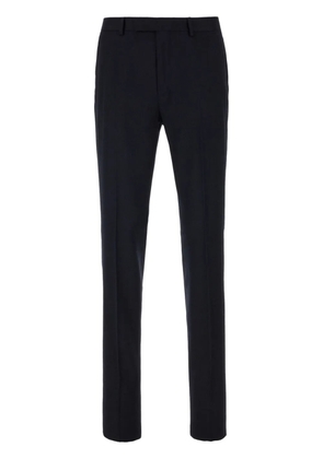 Zegna pressed-crease tapered trousers - Blue