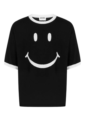 Moschino smiley intarsia T-shirt - Black