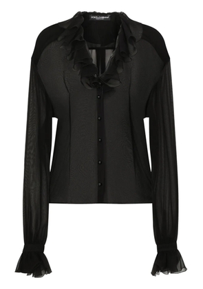 Dolce & Gabbana chiffon blouse - Black