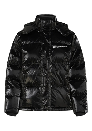 Karl Lagerfeld Jeans hooded puffer jacket - Black