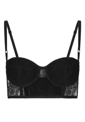 Dolce & Gabbana lace-detailing balconette bra - Black