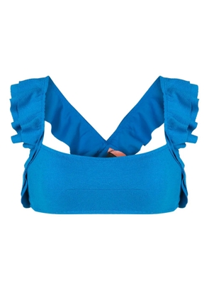 Clube Bossa Jasper ruffled bikini top - Blue