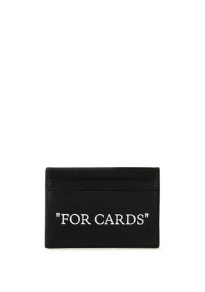 Off-White Quote card holder - Black