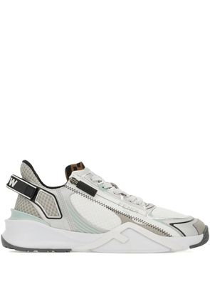 FENDI Flow leather sneakers - White
