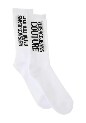 Versace Jeans Couture logo-jacquard socks - White