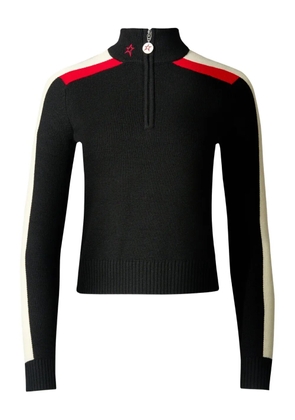 Perfect Moment half-zip sweater - Black