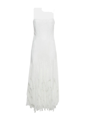 Simkhai lace pleated maxi dress - White