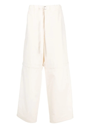 Jil Sander detachable-legs cotton trousers - Neutrals