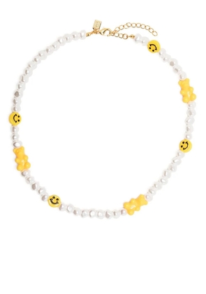 Crystal Haze Candy Chain beaded necklace - White