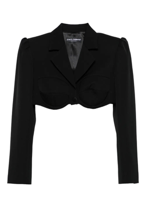 Dolce & Gabbana cropped bustier jacket - Black