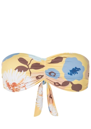 Clube Bossa Venet floral-print bikini top - Yellow