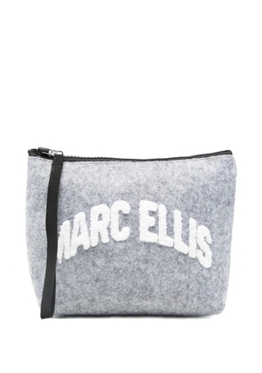 Marc Ellis Buby Cloth zip-closure clutch bag - Grey