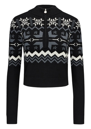 Perfect Moment Nordic half-zip sweater - Black