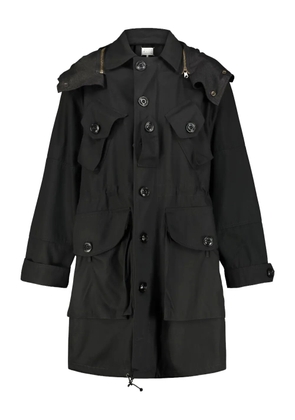 Maison Margiela hooded cotton jacket - Black