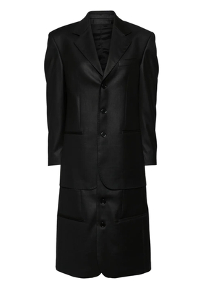 BETTTER layered single-breasted coat - Black