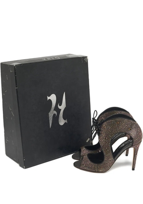 Gina Metallic crystal sandal 13.5 - Black