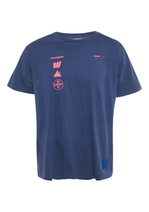 Off-White Pre-Owned graphic-print cotton T-shirt - Blue