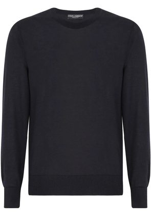 Dolce & Gabbana long-sleeved cashmere jumper - Blue