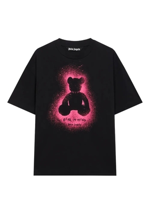 Palm Angels bear graphic regular T-shirt - Black