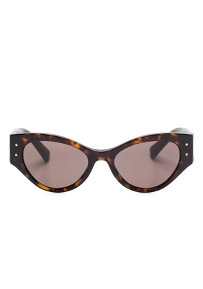 Dolce & Gabbana Eyewear oval-frame sunglasses - Brown